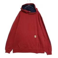 エディーバウアー　裏起毛スウェットパーカー　【美品】　赤　M