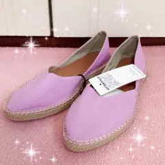 ☆GU☆エアリーセパレートエスパドリーユ☆新品パープルLサイズ