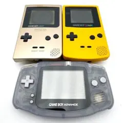 ジャンク ゲームボーイ ゴールド イエロー ゲームボーイアドバンス 3台セット