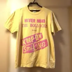 イエロー プリント Tシャツ　メンズ　Ｍサイズ 未使用品　美品