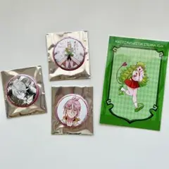魔入りました入間くん アズくんがいっぱい缶バッジ 特典ポストカード　セット