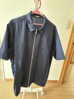 JIMWAG ネイビー ジップアップシャツ
