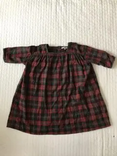 caramel チェックワンピース