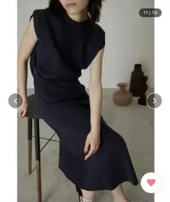 RIM.ARK リムアーク　Stylish knit set up ネイビー