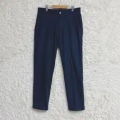【EDIFICE】ストレートパンツ (L) スラックス ウール混 ウエスト紐調整