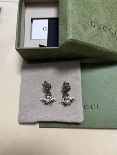 GUCCI グッチ 人気 インターロッキングG ビー/ハチ/蜂 ピアス