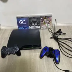PlayStation 3 本体 + コントローラー2つ + ゲーム4本