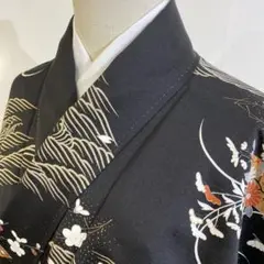 【着】9194m 着物 小紋 波・梅・桜・紅葉・菊の花文様