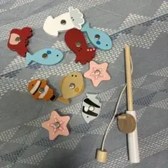 木製 釣りおもちゃ セット