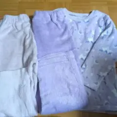 パジャマ 130cm 薄紫