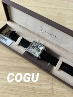 【未使用品】COGU 自動巻き腕時計 ホワイト/ブラック