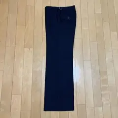 HUMANWOMAN パンツ　紺　ストライプ