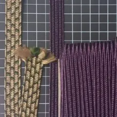 平ひも　古代紫4m 時代三色95cm
