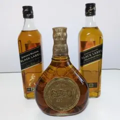 ジョニーウォーカー Swing＆黒ラベル 3本セット 700ml　未開栓