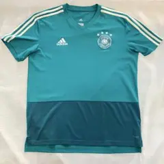 【美品】adidas ドイツ代表 シャツ グリーン O