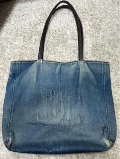 CHANEL デニムトートバッグ ノベルティバッグ シャネル CHANEL デニム チェーントートバッグ | Advanced Style