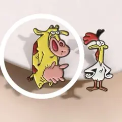《新品》チキン&カウ ピンバッジ