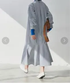 Aunt Marie's・フレアシャツワンピース・マーメイドシルエット