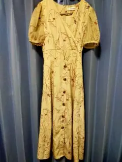 LAGUNAMOON 花柄 半袖 カシュクールワンピース