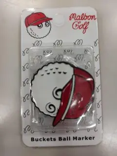 malbon マルボン ゴルフマーカー レッド/キャップ