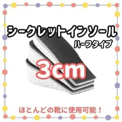 ✨美品✨ 3cm 厚底 シークレットインソール 中敷き 低反発 高身長 大人気
