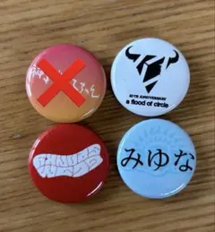 a flood of circle みゆな グリムスパンキー　ライジング缶バッジ