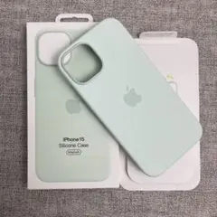 「新品未使用」iPhone 15 シリコンケース ミントグリーン