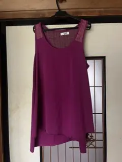Yul パープル ノースリーブチュニック