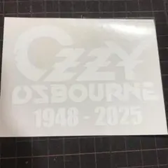 オジー・オズボーン Ozzy ロック デカール ステッカー シール 3 白