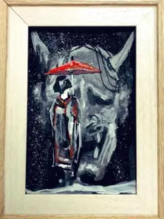 絵画　鬼の形相　MICCHAN作