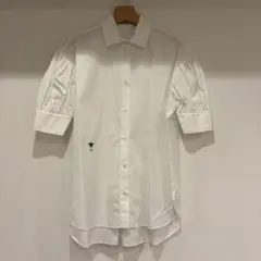 【クリーニング済】Dior パフスリーブ ブラウス サイズ34