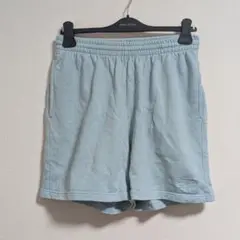 新品同様 バレンシアガ ショートパンツ ロゴ刺繍 ライトグリーン XS