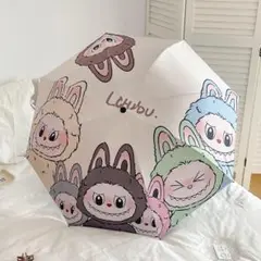 Labubu 全自動折りたたみ傘 晴雨兼用 LABUBU ラブブ UVカット傘