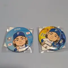 伊藤大海選手 バッジ 2個セット #17