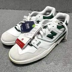 新品タグ付き　New Balance BB550WT1 白　緑