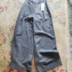 テチチ　ツイードタックワイドパンツ　フリーサイズ
