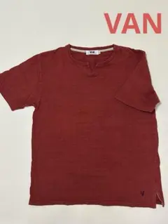 VAN／半袖シャツ（Ｍ）／えんじ系