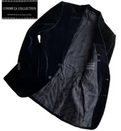 【美品】COMME CA COLLECTION ジャケット ベルベット 黒 M