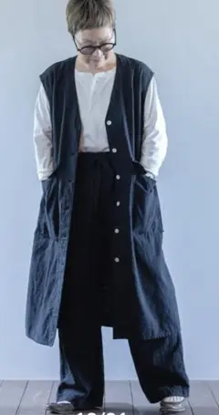 ATPOVA｜【 2025spring60 】コットンリネン製品染 ロングジレ