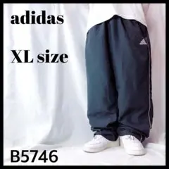 adidas アディダス トラックパンツ ブラック 黒 1本ライン US/XL