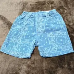 バンダナ柄 青 パンツ サイズ80