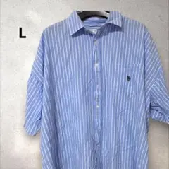 【訳あり】U・S・POLO ASSN ストライプオーバーシャツ
