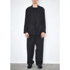 【中古】COMOLI リネン起毛ジャケット・ドローストリングパンツ セットアップ