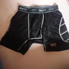 ZETT スライディングパンツ ブラック