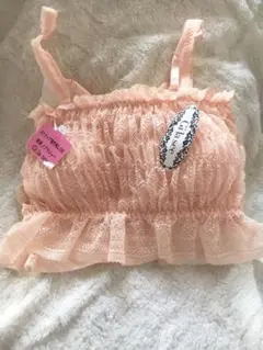 ベアトップ チューブトップ ブラトップ ブラジャーインナー下着 S ピンク