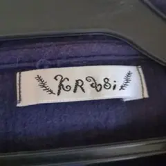 KRASI ネイビー 襟付きシャツ