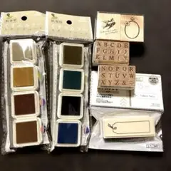 くすみカラー スタンプ用インクパッドセット