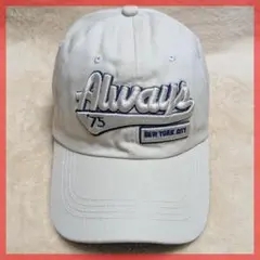 ＠Always‘75 ニューヨーク キャップ ベージュ 帽子 野球帽