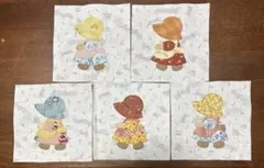 キルトトップ　スーちゃんアップリケ5枚☆ぽっちゃり系（7-21）