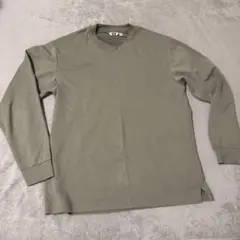 UNIQLO エアリズム 長袖カットソー L グレー